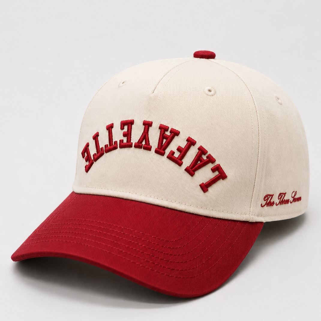 Lafayette Flipped Cap - Red/Cream