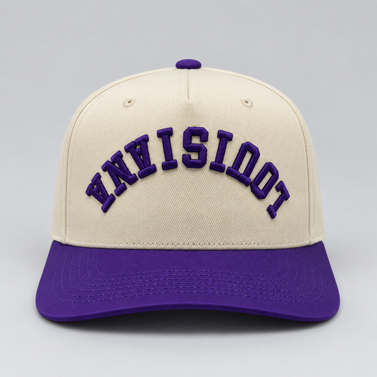 Louisiana Flipped Cap - Purple/Cream