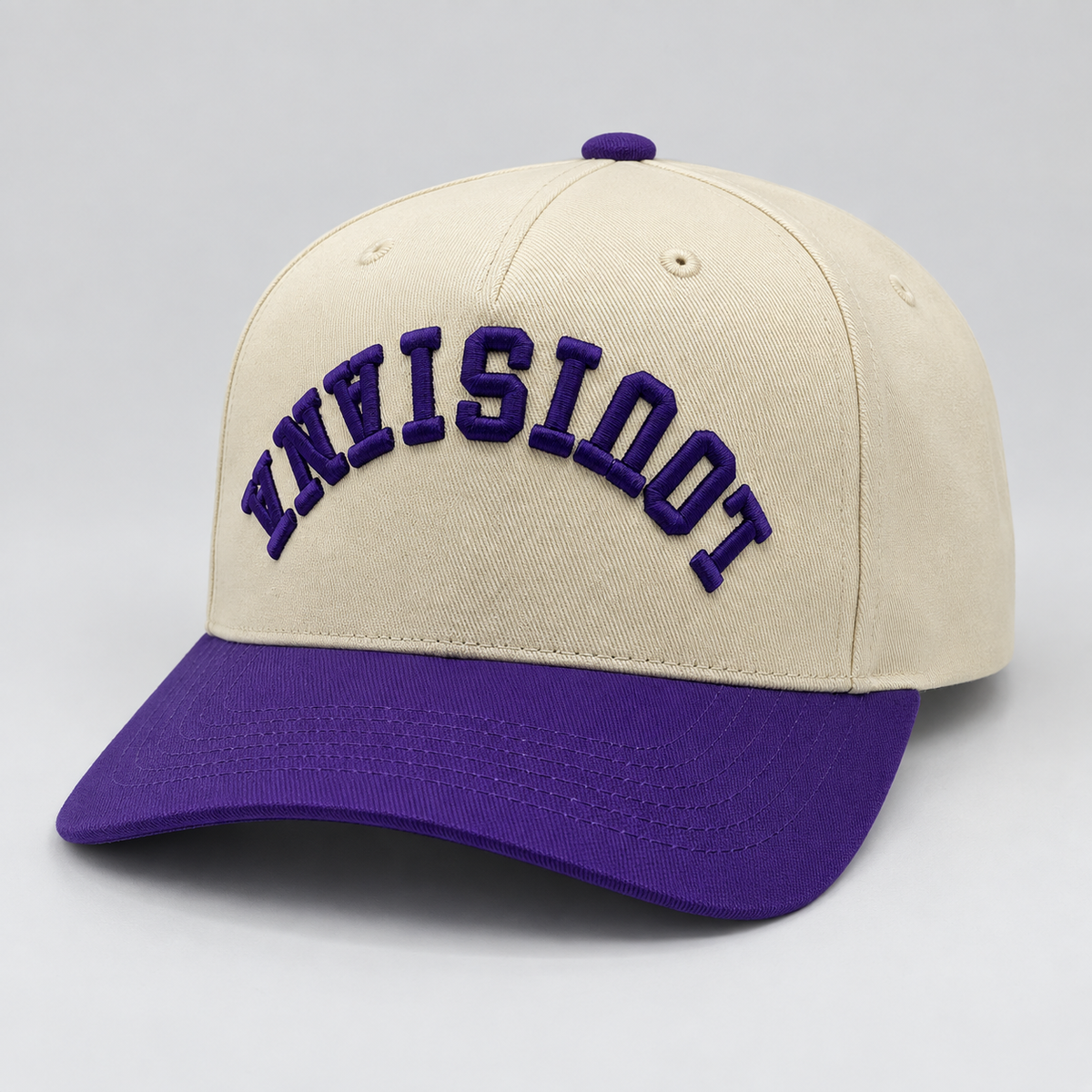 Louisiana Flipped Cap - Purple/Cream